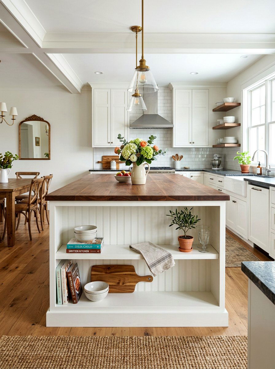 Beadboard back dresser island - 30 antique dresser kitchen island ideas