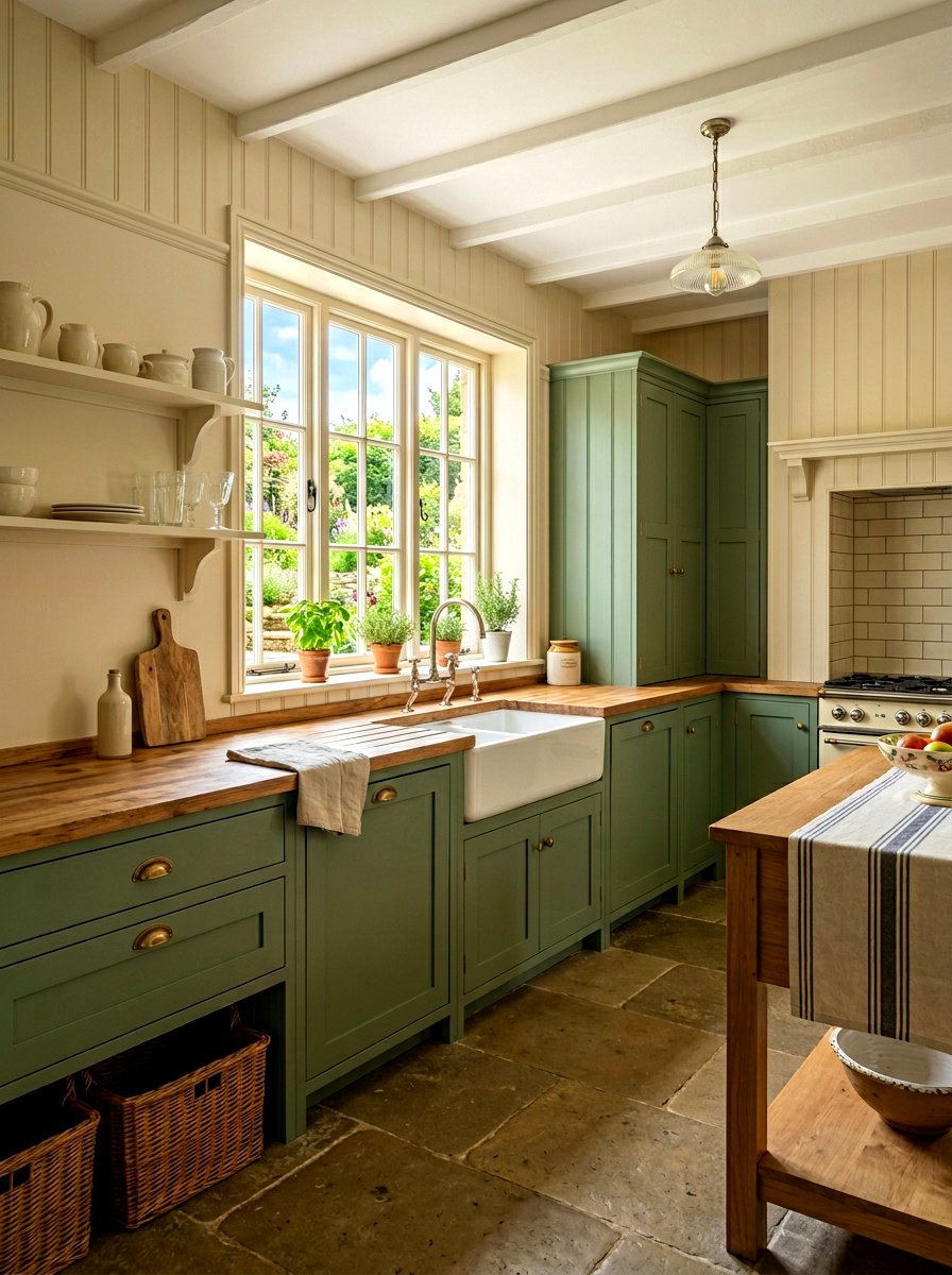 Beadboard wall panels - 30 rental friendly kitchen backsplash ideas