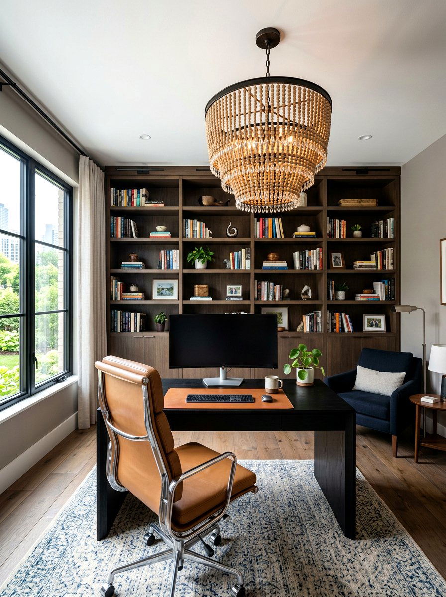Beaded Drum Chandelier - 30 beaded chandelier ideas