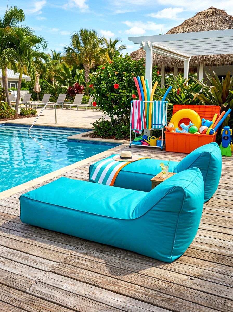 Bean Bag Outdoor Lounger - 30 outdoor lounge chair ideas