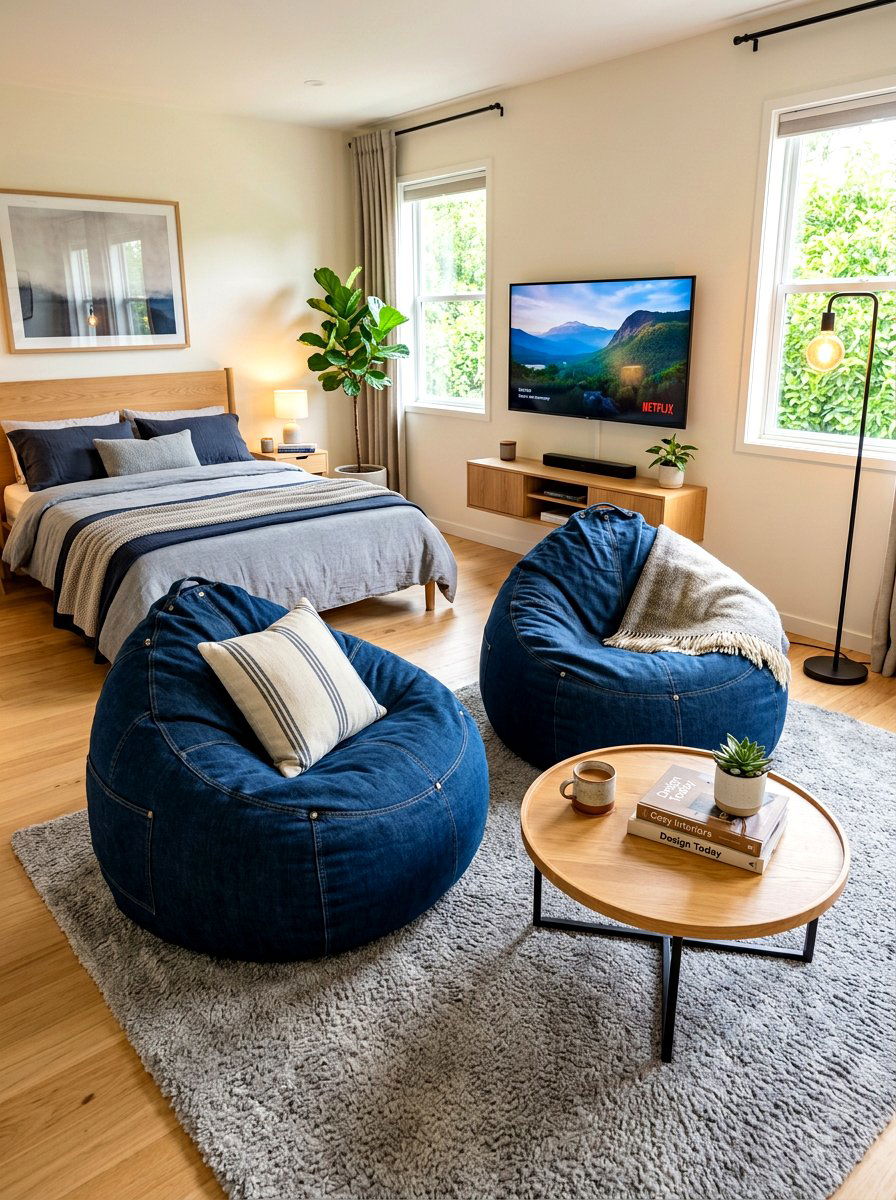 Bean Bag Seating - 30 tween boy bedroom ideas