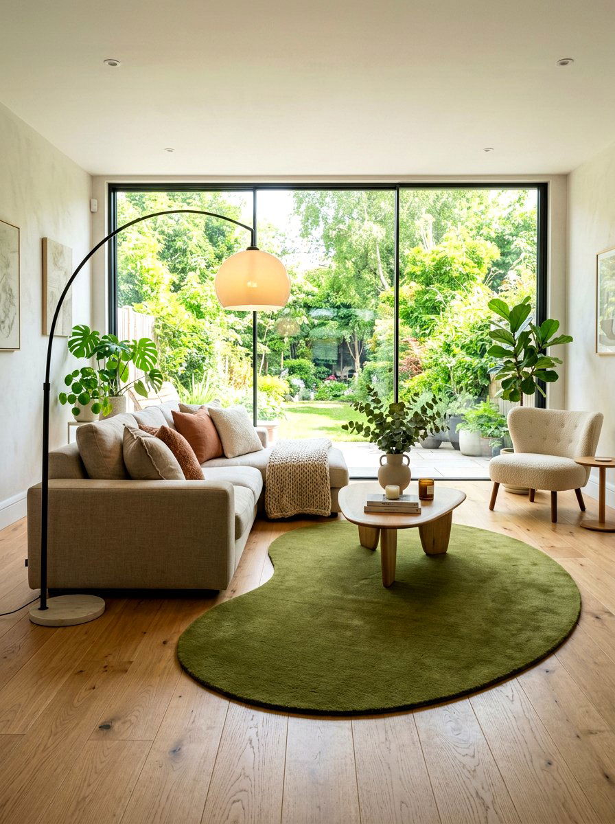 Bean Shaped Rug - 30 rounded furniture ideas