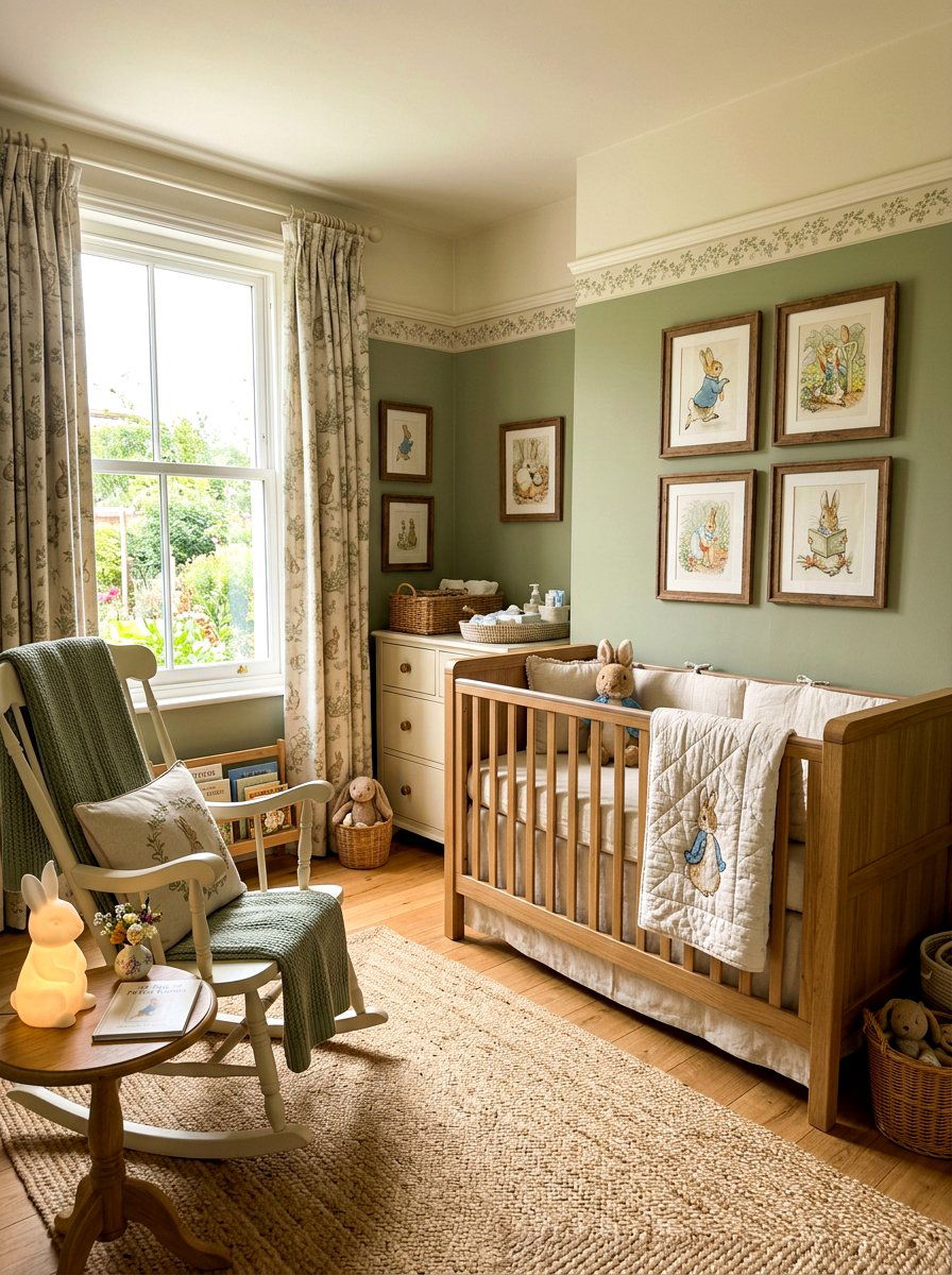 Beatrix Potter Nursery - 30 vintage book nursery ideas