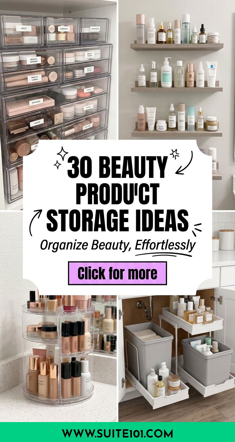 Beauty Product Storage Ideas 30 Genius Ways to Organize - Beauty Product Storage Ideas: 30 Genius Ways to Organize