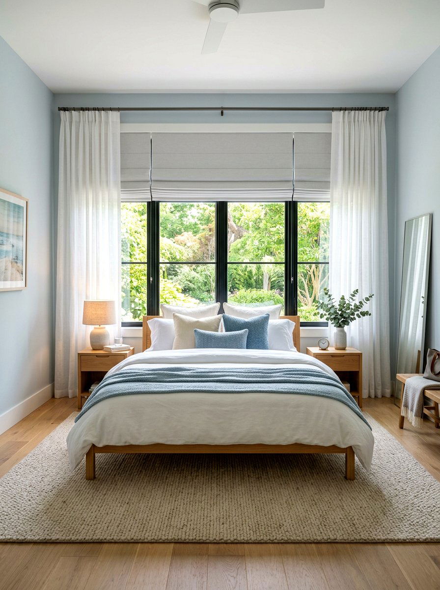 Bed Against The Window Layout - 30 small master bedroom layout ideas