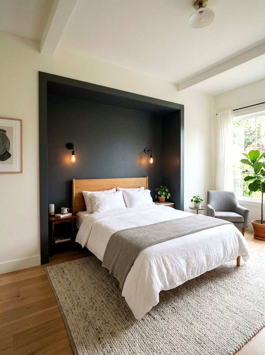 Bed Tucked Into Alcove - 30 bedroom alcove ideas