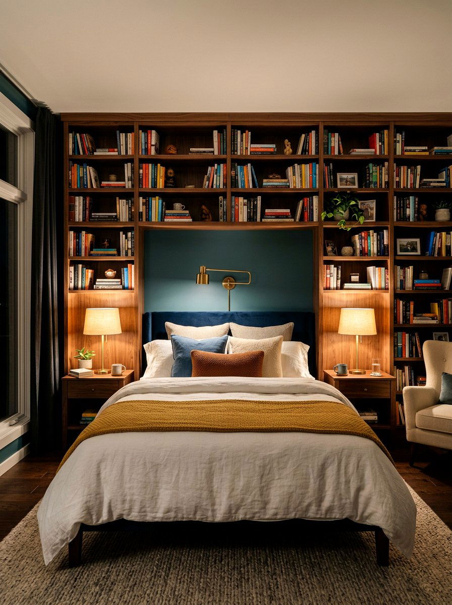 Bedroom Bookshelf Wall - 30 bookshelf wall ideas