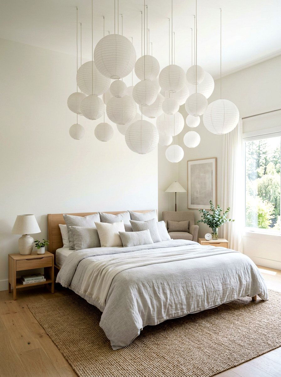 Bedroom Ceiling Lantern - 30 paper lantern lighting ideas