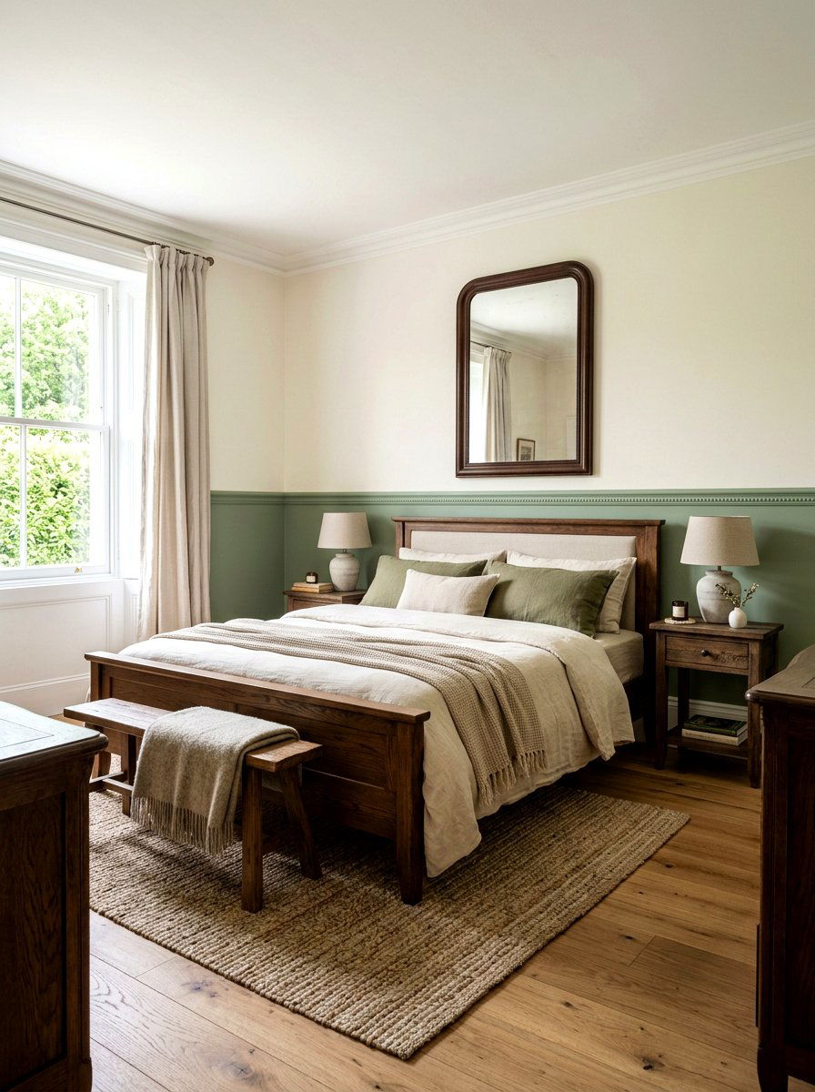 Bedroom Chair Rail Paint - 30 two tone wall paint ideas