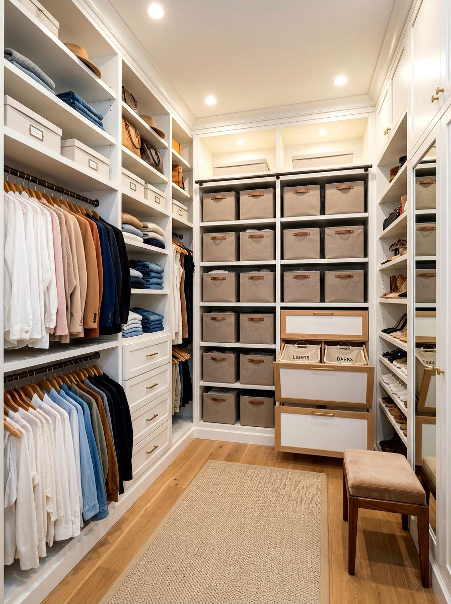 Bedroom Closet Built In Hamper - 30 hidden hamper ideas