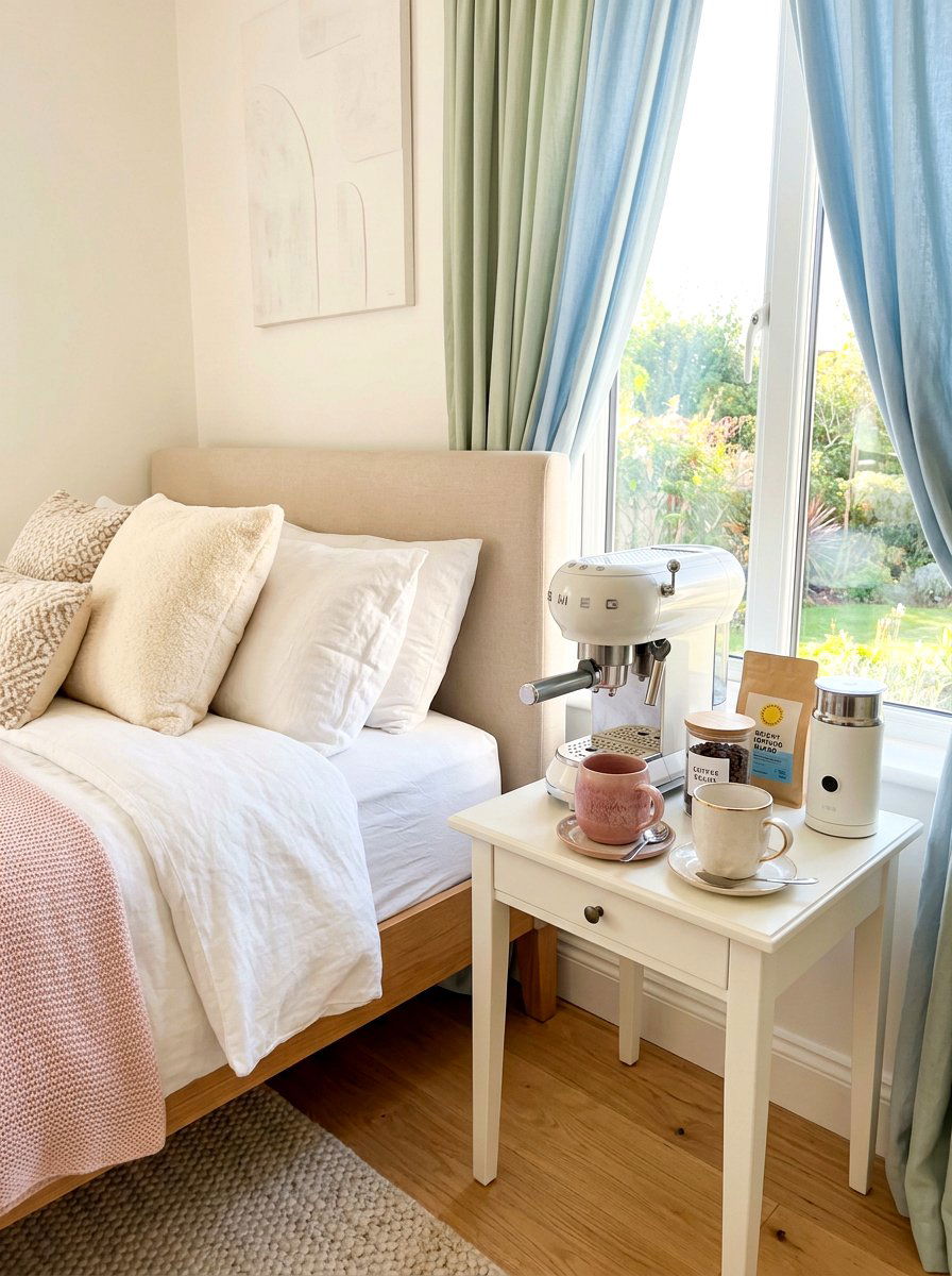 Bedroom Coffee Corner - 30 home cafe ideas