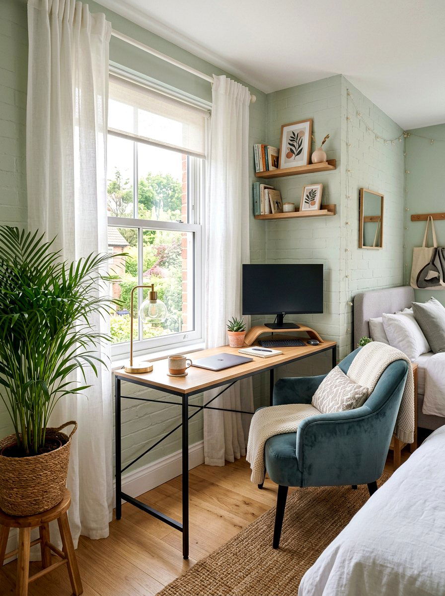 Bedroom Corner Desk - 30 office nook ideas