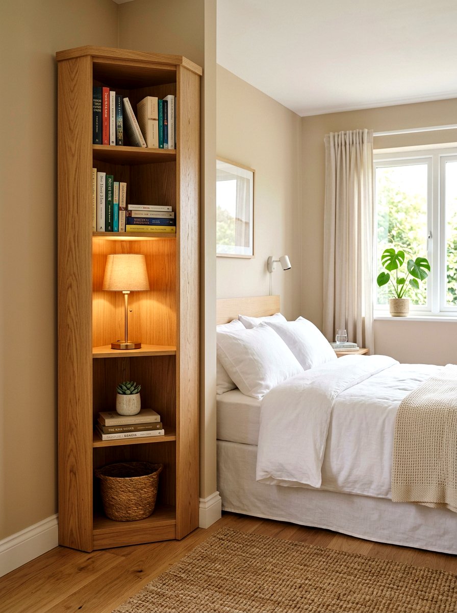 Bedroom Corner Storage Tower Cabinet - 30 slim storage cabinet ideas