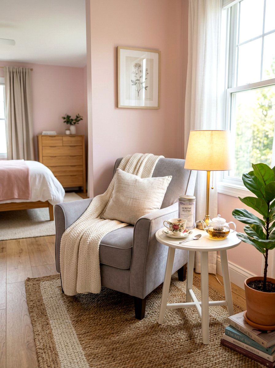 Bedroom Corner Tea Sanctuary - 30 tea nook ideas