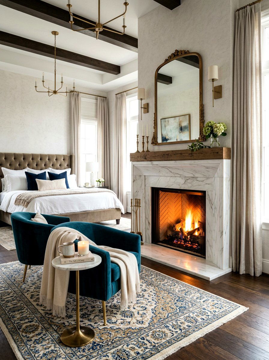 Bedroom Fireplace - 30 five star bedroom ideas
