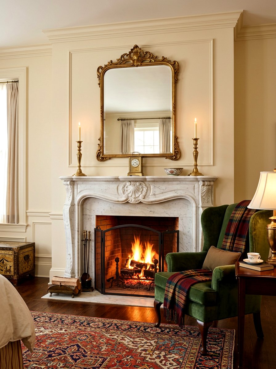 Bedroom Fireplace Mantle - 30 traditional bedroom ideas