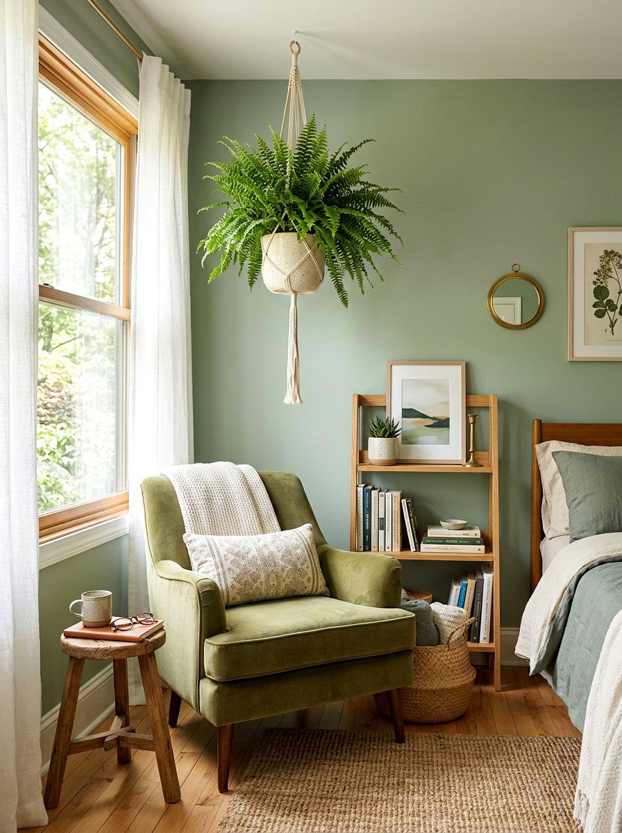 Bedroom Hanging Fern - 30 hanging fern indoor ideas