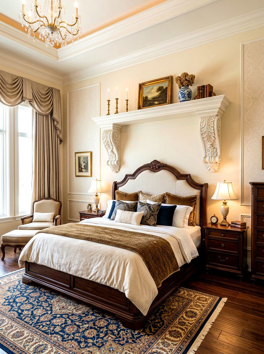 Bedroom Headboard Corbel - 30 decorative corbel ideas