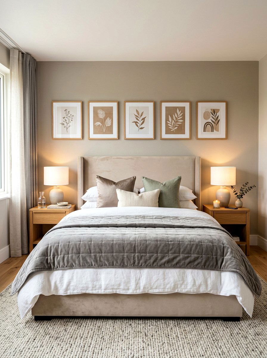 Bedroom Headboard Wall - 30 gallery wall ideas