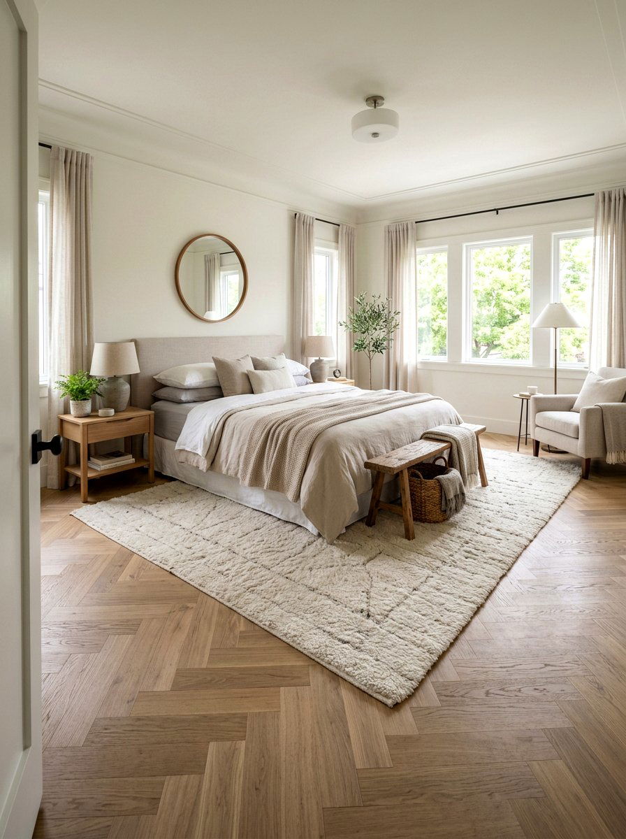 Bedroom Parquet Floor - 30 parquet floor ideas