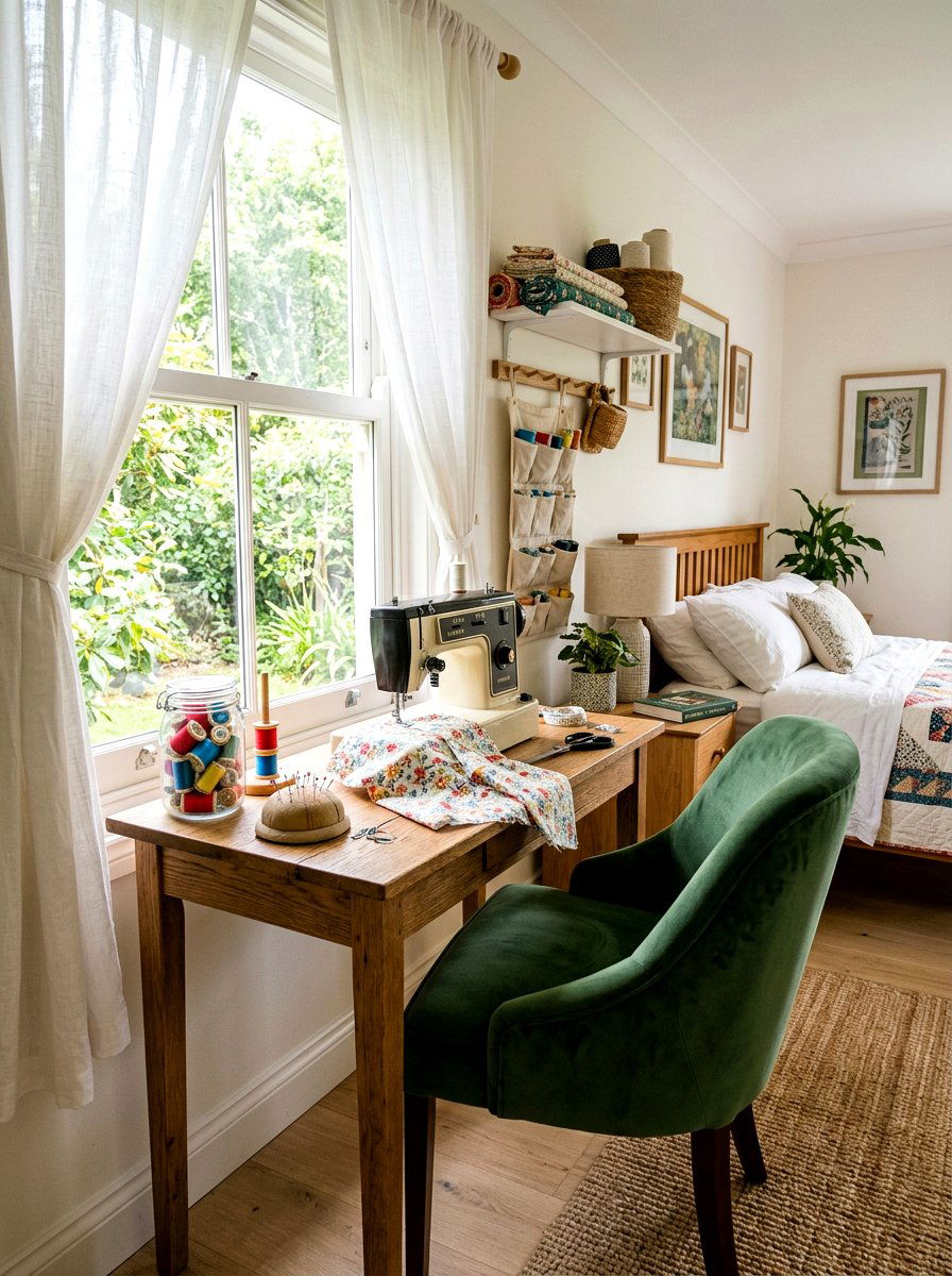 Bedroom Sewing Nook - 30 sewing nook ideas
