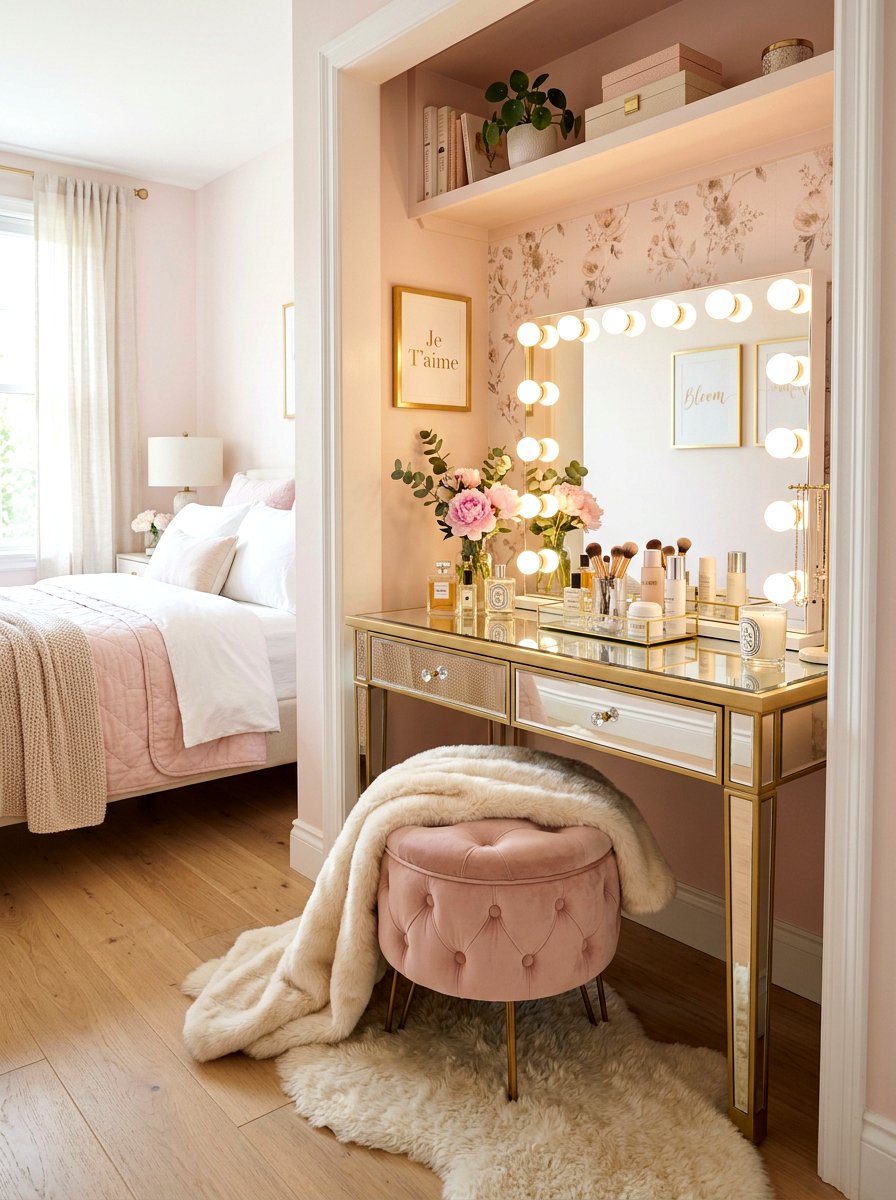 Bedroom Vanity Nook - 30 small utility nook ideas