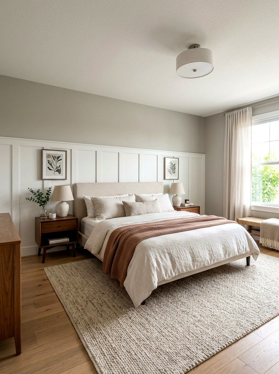 Bedroom Wainscoting - 30 wainscoting ideas