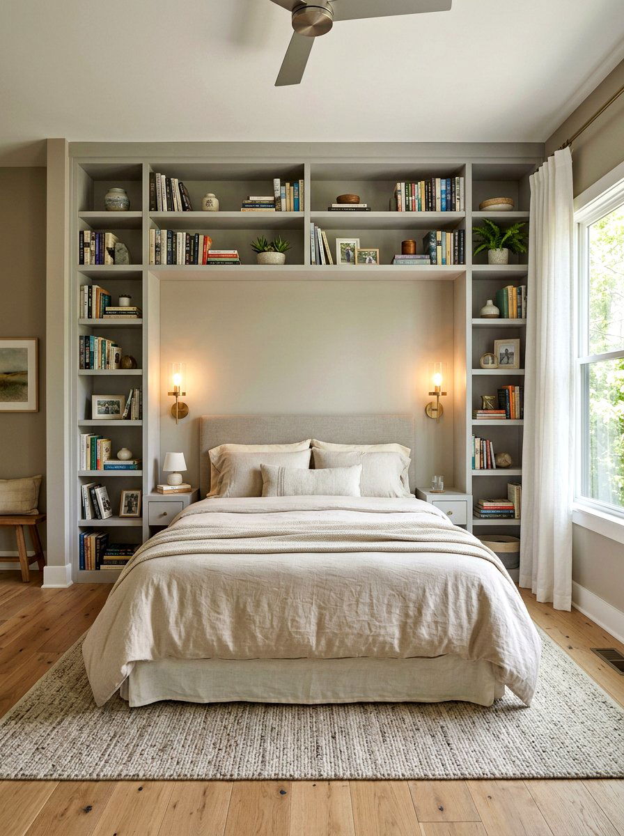 Bedroom Wall Bookshelf - 30 built in bookshelf ideas