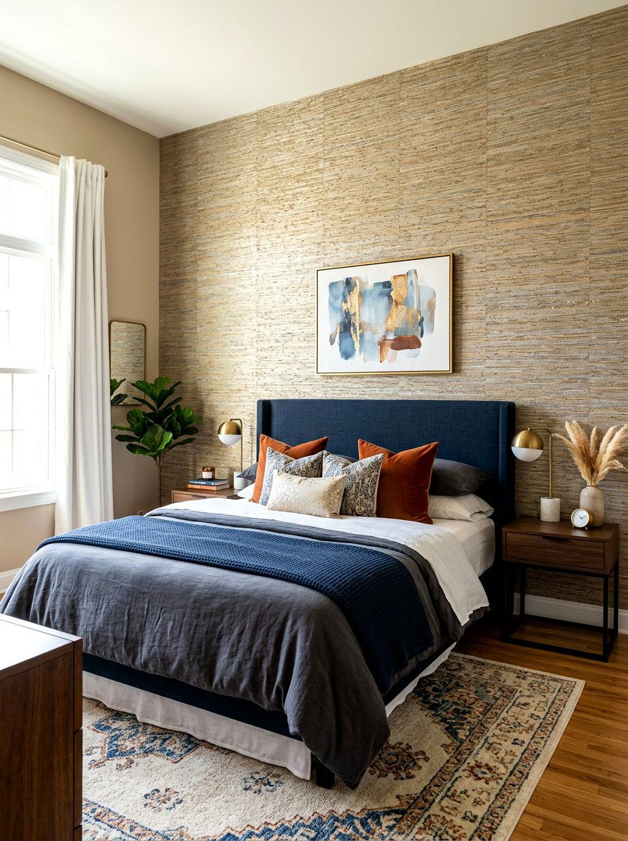 Bedroom Wallpaper Accent - 30 hotel style bedroom ideas