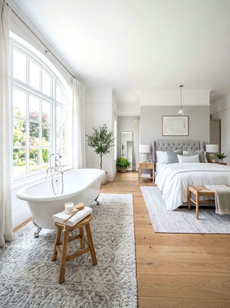 Bedroom With Freestanding Tub - 30 romantic master bedroom ideas