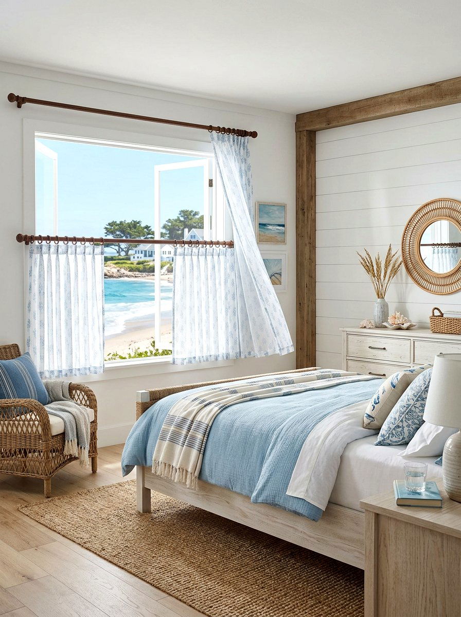 Bedroom cafe curtain - 30 cafe curtain ideas