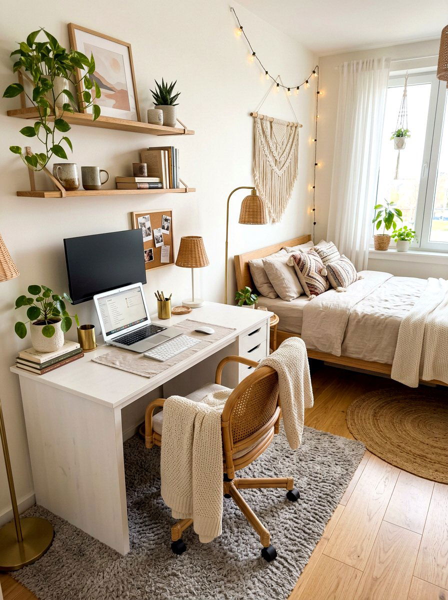 Bedroom corner workspace - 30 study nook ideas
