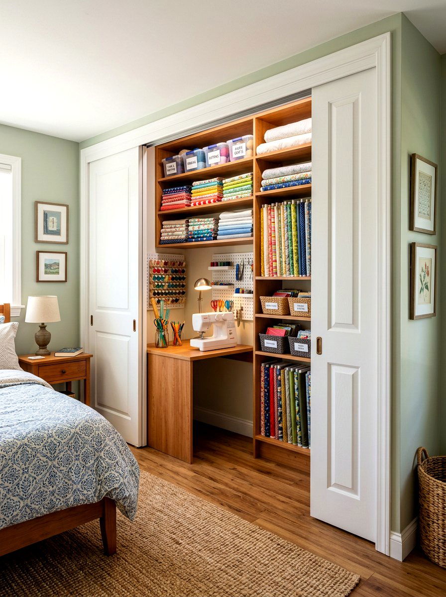 Bedroom craft closet - 30 craft closet ideas
