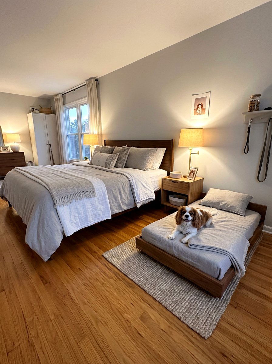 Bedroom dog corner - 30 pet room ideas