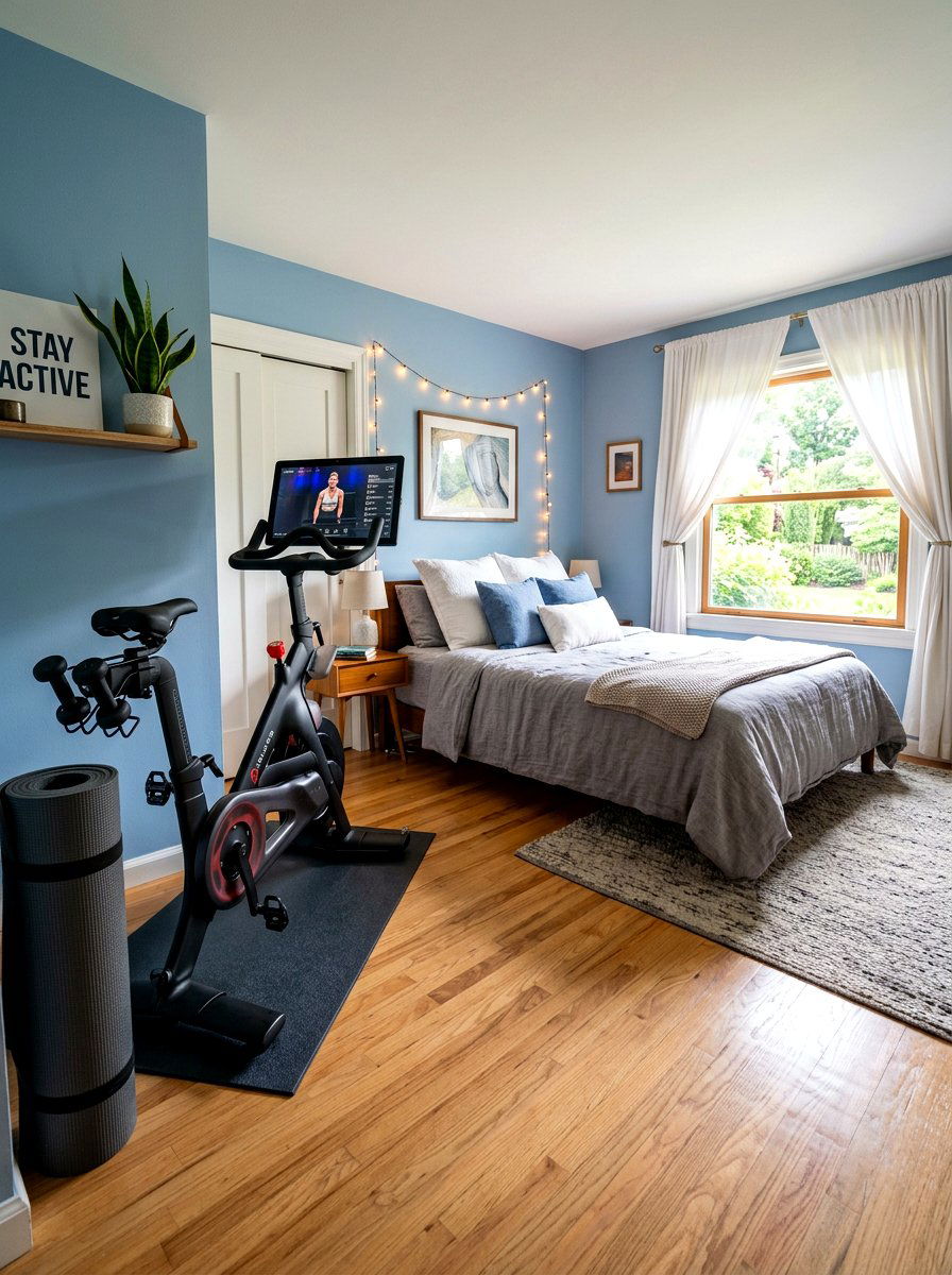 Bedroom gym - 30 home gym ideas