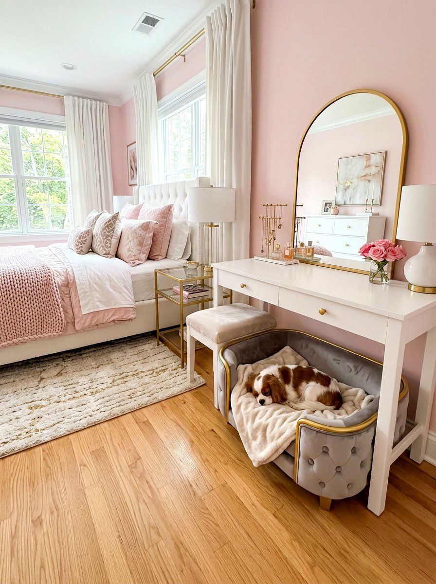 Bedroom pet sleeping area - 30 pet nook apartment ideas