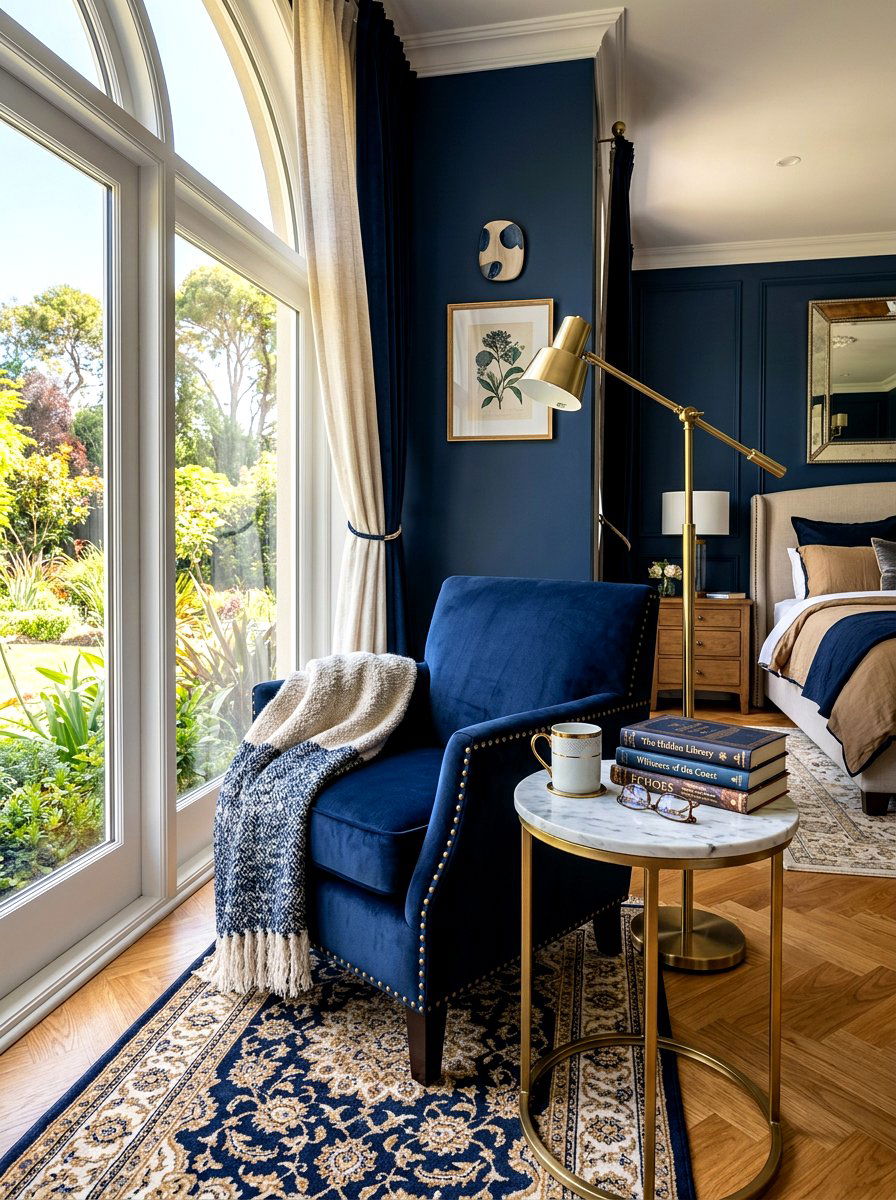 Bedroom reading nook - 30 room zoning furniture layout ideas