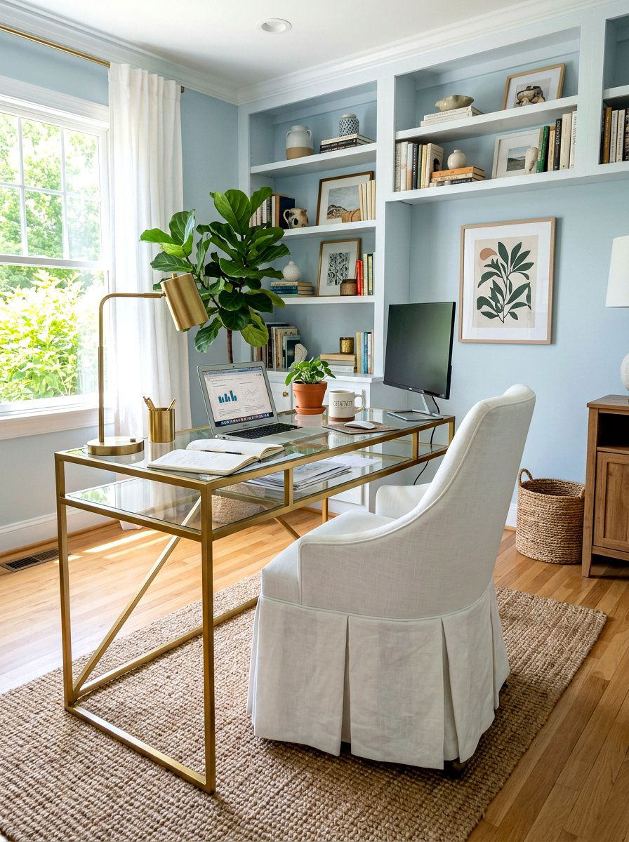 Bedroom swivel chair skirt - 30 box pleat furniture ideas
