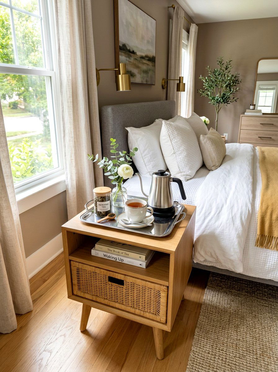 Bedroom tea morning station - 30 tea corner ideas