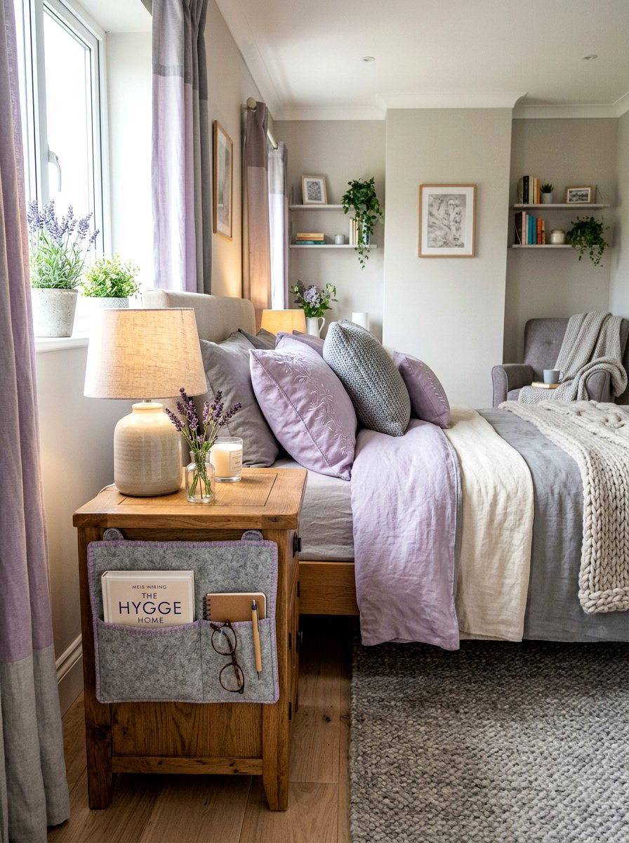 Bedside Caddy Storage - 30 apartment organization reset ideas