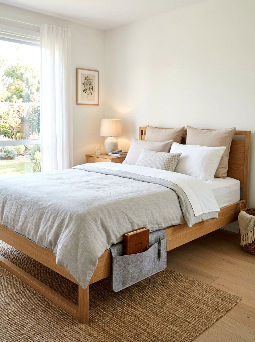Bedside Caddy - 30 notebook storage ideas