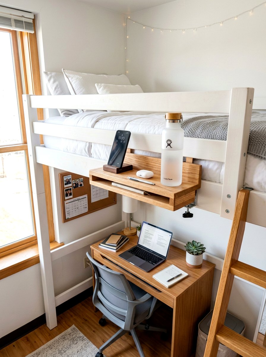 Bedside Shelf For Dorm - 30 dorm bed ideas
