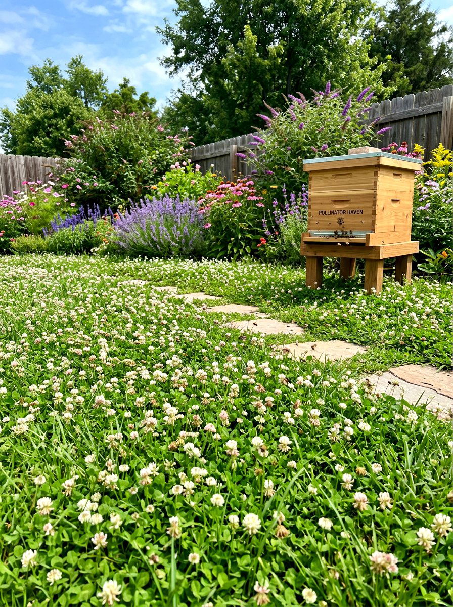 Bee Friendly Clover Yard - 30 clover backyard ideas