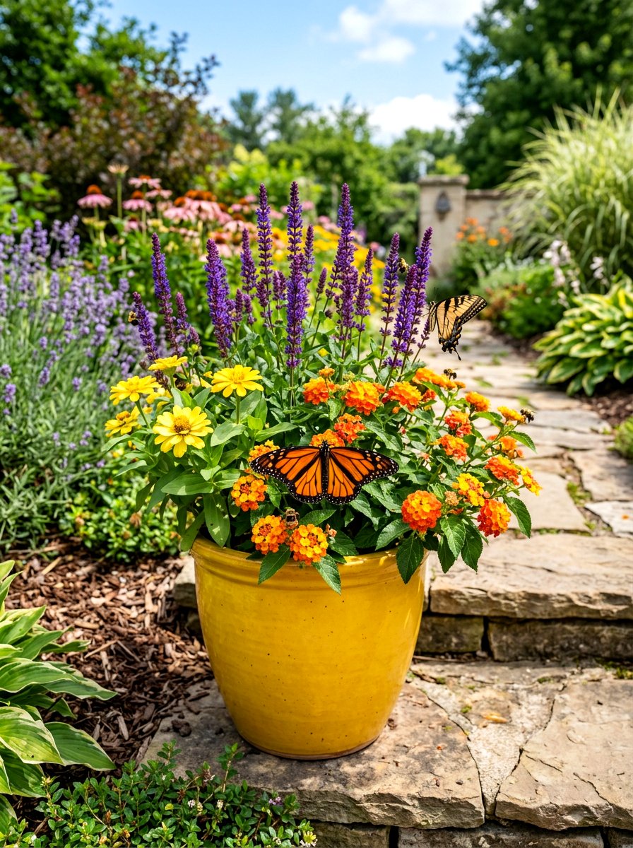 Bee Friendly Flowers - 30 container plant arrangement ideas