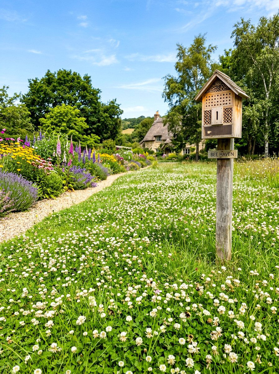 Bee Friendly Lawn - 30 clover lawn ideas