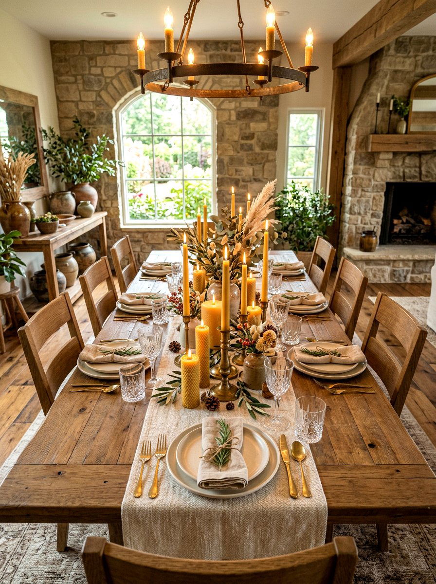 Beeswax Candles - 30 nontoxic home decor ideas