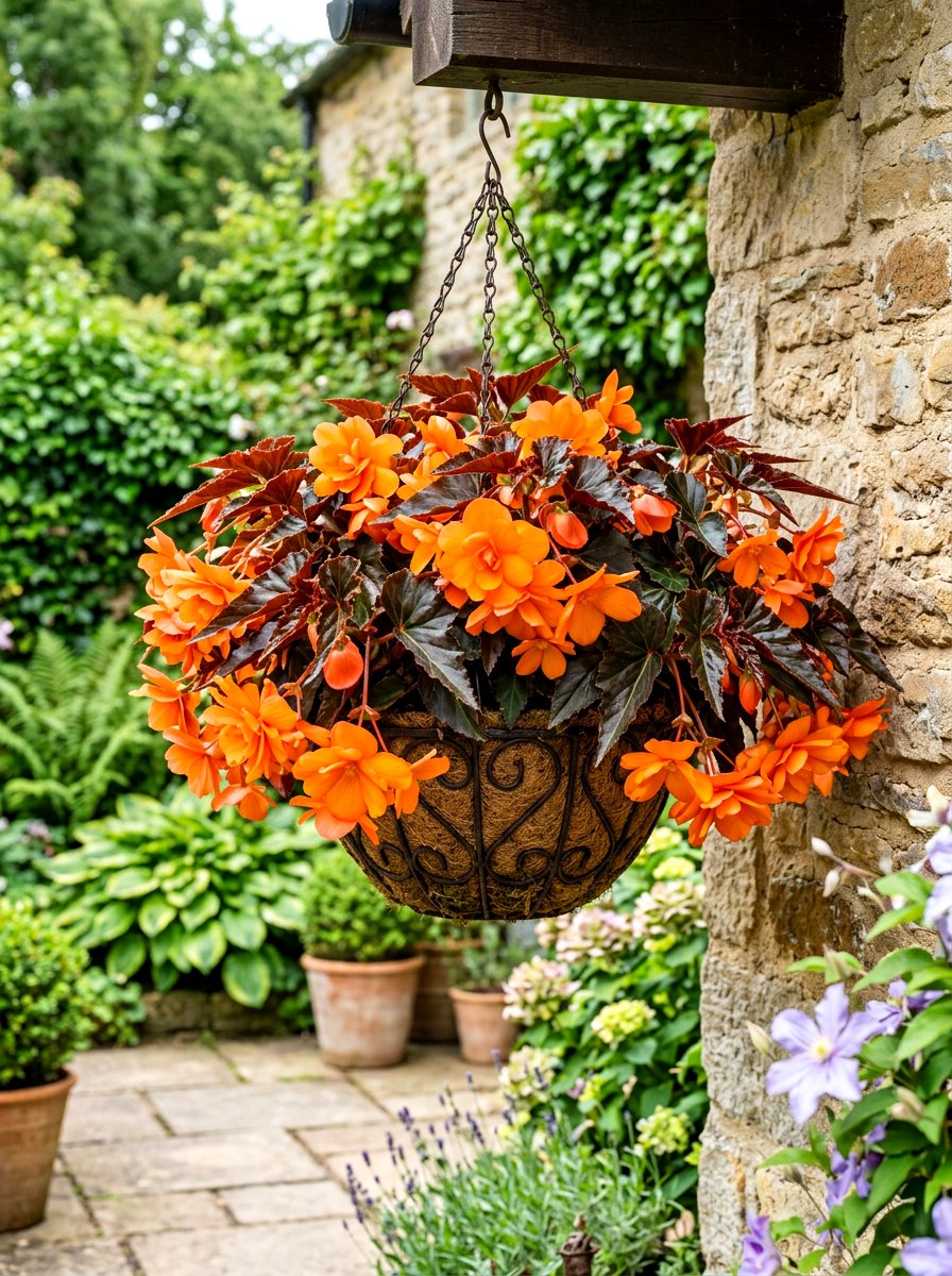 Begonia hanging basket - 30 hanging basket ideas