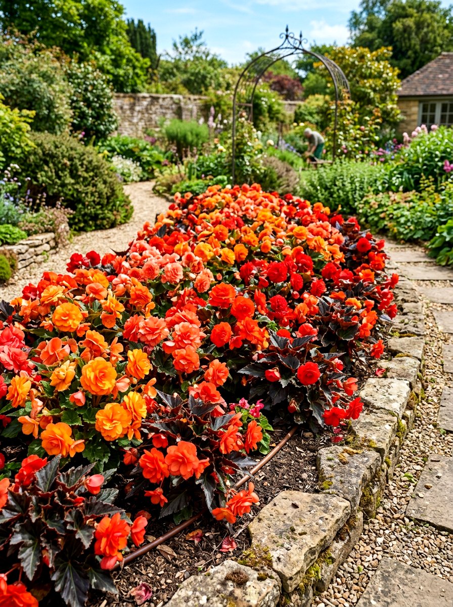 Begonia - 30 shade flower bed ideas