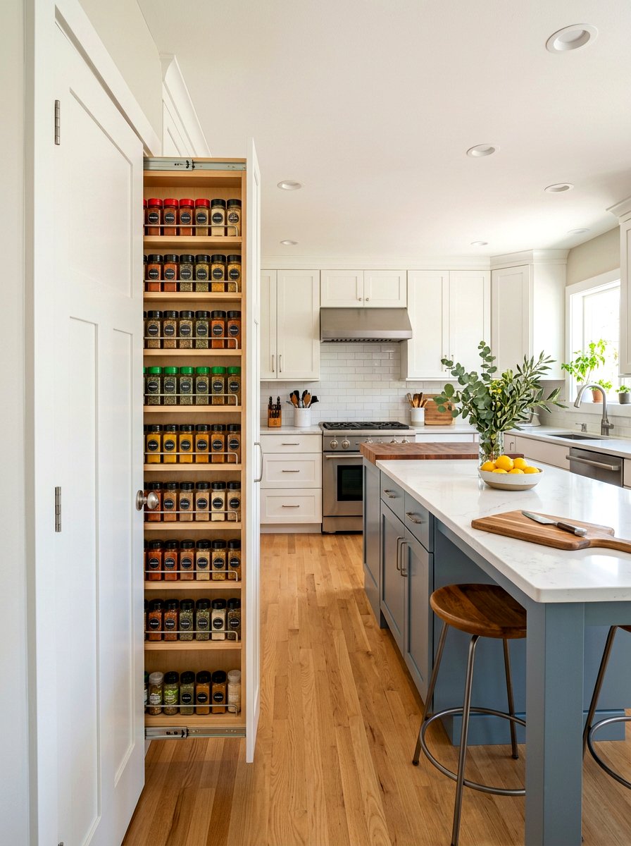 Behind Door Narrow Organizer Cabinet - 30 slim storage cabinet ideas