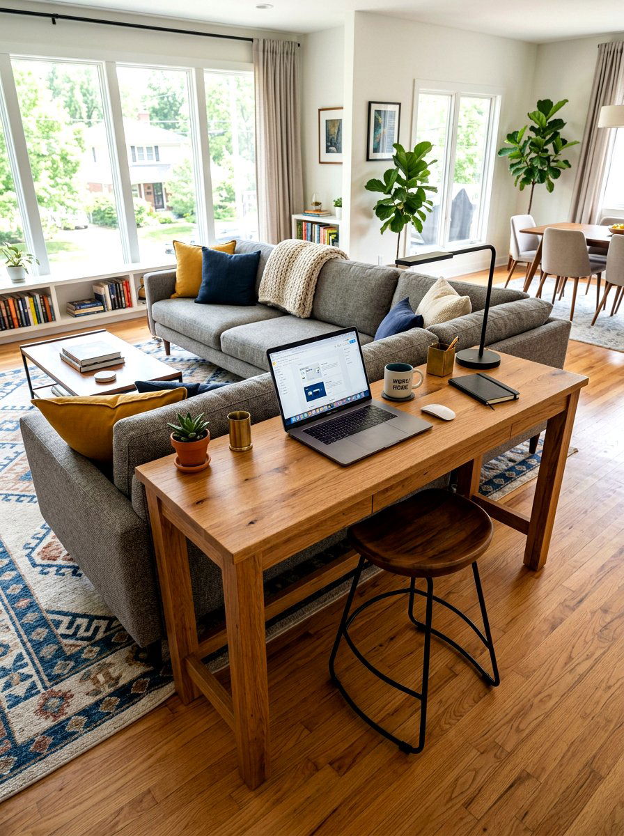 Behind Sofa Desk Table - 30 sofa table ideas
